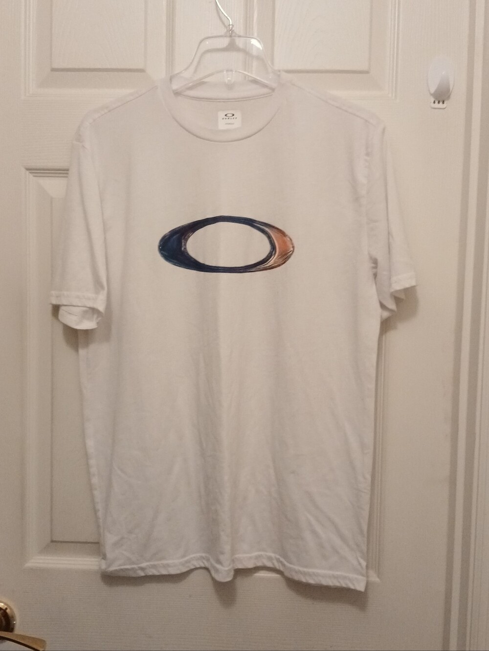 Oakley Performance Fit Hydrolix T-Shirt Tee Men's Size M White Short Sleeve Logo
